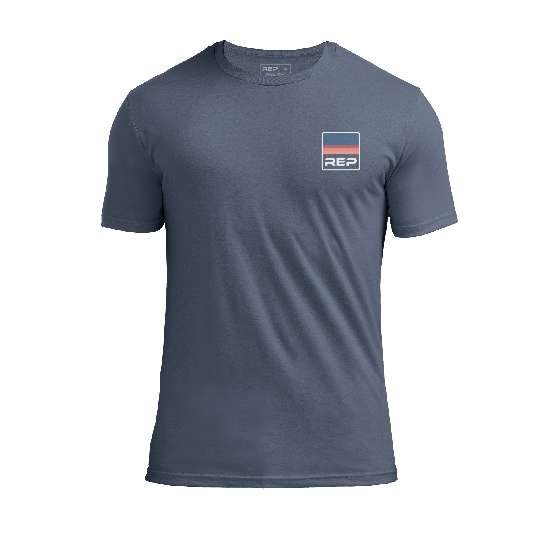 Rise Tri-Blend Crew T-Shirt - Heather Navy/Blue / X-Small